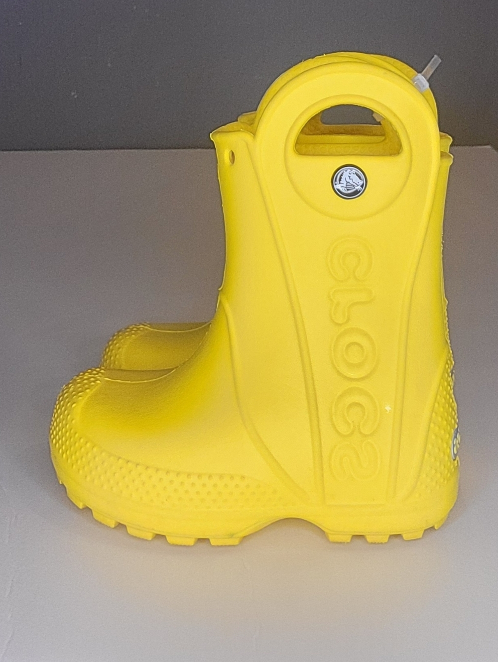 Unisex Yellow Toddler CROCS Handle It Rainboots 6C